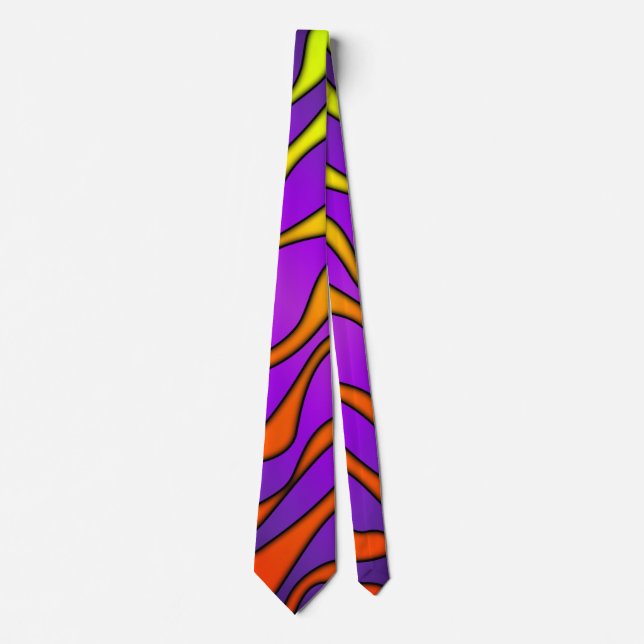 HALLOWEEN COLORED STRIPES TIE (Front)