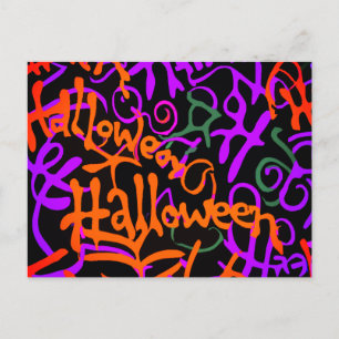 Halloween Colour Postcard