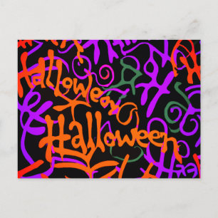 Halloween Colour Postcard