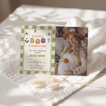 Halloween Colourful Baby Shower Invitation Photo