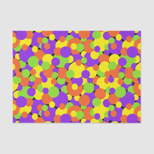 Halloween Colours | Circles | Tissue Paper (Front)