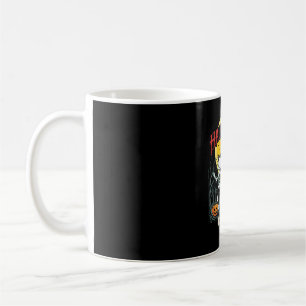 Halloween Coming Dancing Skeletons Castle Pumpkins Coffee Mug
