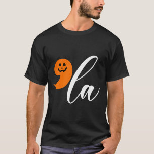 Halloween Comma La Funny Pumpkin Kamala Harris Pre T-Shirt