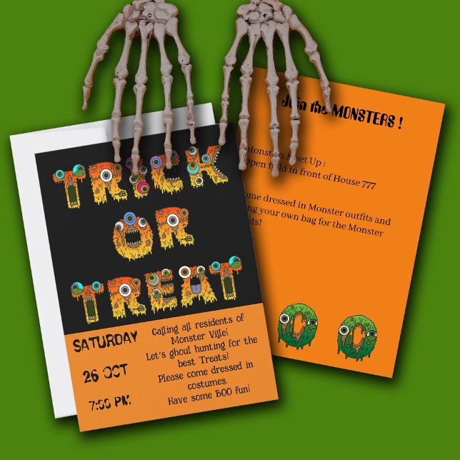 Halloween Community Trick or Treat  Invitation (Creator Uploaded)