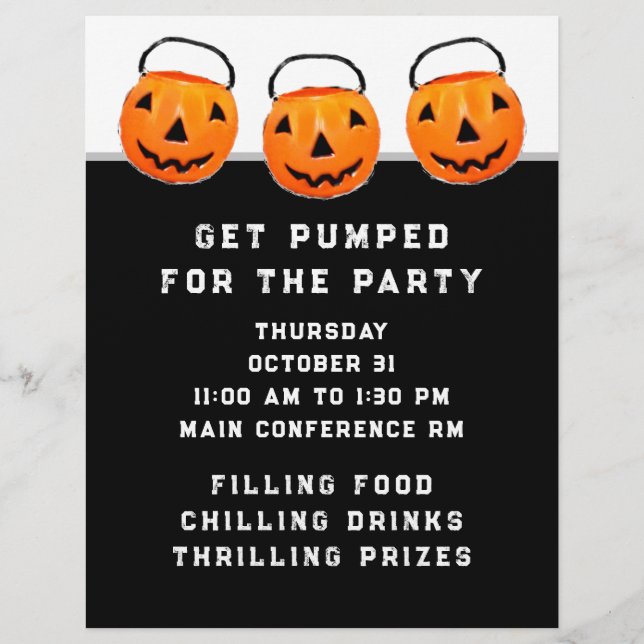 Halloween Company Event Flyer (Front)