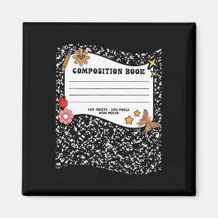 Halloween Composition Book Notebook Funny Teacher Magnet