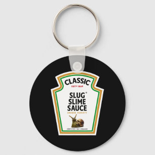 Halloween Condiment Sauce Bottle Slug Slime Sauce  Keychain