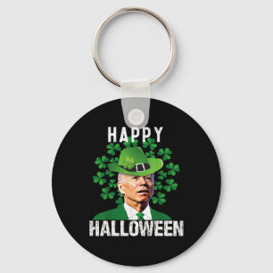Halloween Confused Funny Joe Biden St Patricks Day Keychain