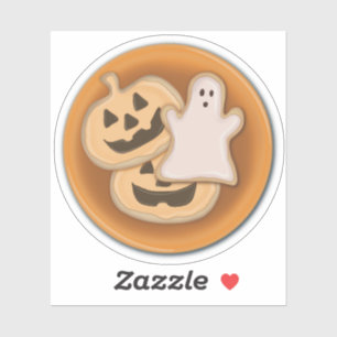 Halloween cookie plate