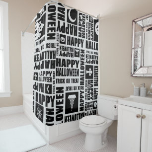  Halloween Cool Spooky Whimsical Typography Black 