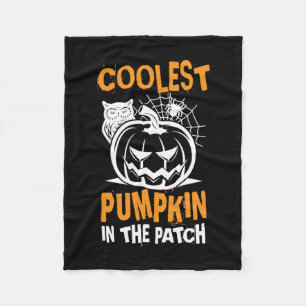 Halloween Coolest Pumpkin In The Patch Birthday Fleece Blanket