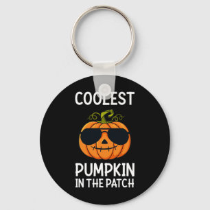 Halloween Coolest Pumpkin In The Patch Boys Girls Keychain