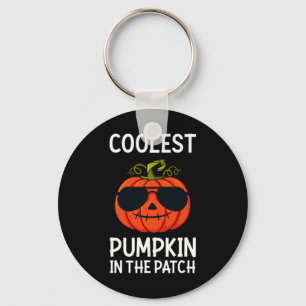 Halloween Coolest Pumpkin In The Patch Fun Boys Gi Keychain