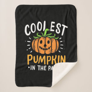 Halloween Coolest Pumpkin In The Patch Sherpa Blanket