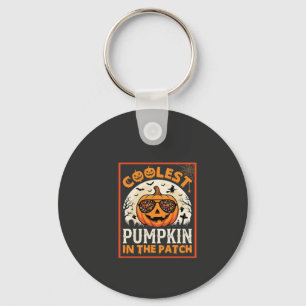 Halloween Coolest Pumpkin in the Patch Sunglasses Keychain