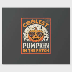 Halloween Coolest Pumpkin in the Patch Sunglasses  Wrapping Paper