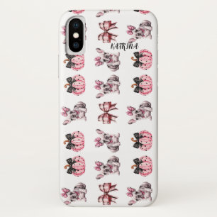 Halloween Coquette Bulldog Bow pumpkin  Case-Mate iPhone Case