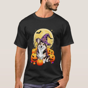 Halloween Corgi Dog Pumpkin Costume for Men Women T-Shirt