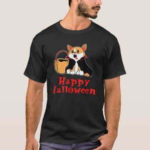 Halloween Corgi Dog Vampire Dracula For Dog T-Shirt