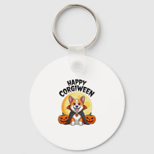 Halloween Corgiween, Spooky Corgi Dog Keychain