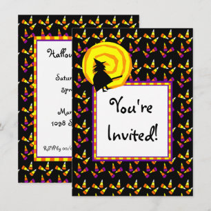 Halloween Corn Corn Custom Party Invitations