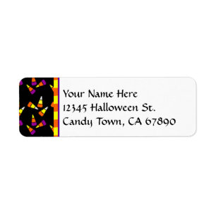 Halloween Corn Corn Personnalisé Étiquettes de adr
