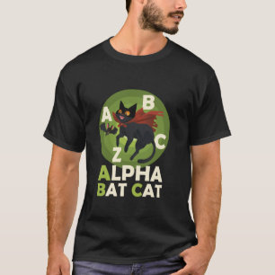 Halloween Costume ALPHA BAT CAT Funny Alphabet Chi T-Shirt