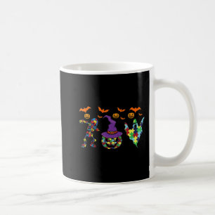 Halloween costume Autism Awareness Pumpkin Witch P Coffee Mug