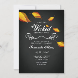 Halloween Costume Birthday Party Invitation