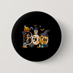 Halloween Costume Boo Owl Witch Hat Spider Pumpkin 2 Inch Round Button