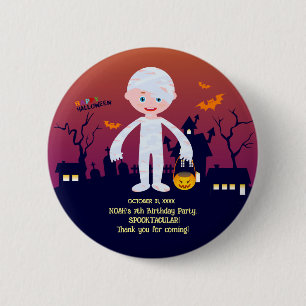 Halloween Costume Boy Birthday Party 2 Inch Round Button
