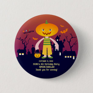 Halloween Costume Boy Birthday Party 2 Inch Round Button