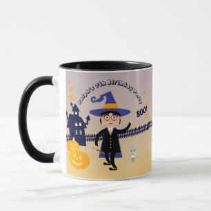 Halloween Costume Boy Wizard Birthday Party Mug