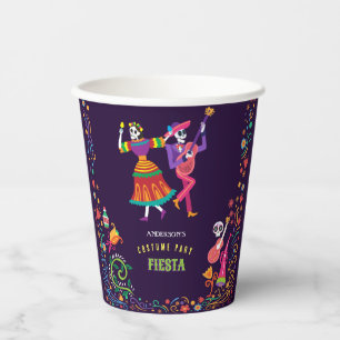 Halloween Costume Colourful Party De los Muertos Paper Cups