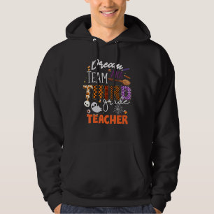 Halloween Costume Dream Team AK Third Grade Teach Hoodie
