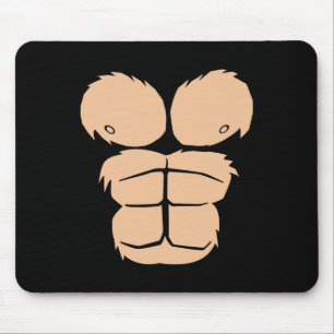 Halloween Costume Fun Monkey Gorilla Chest Suit Ha Mouse Pad
