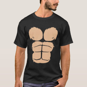 Halloween Costume Fun Monkey Gorilla Chest Suit Ha T-Shirt