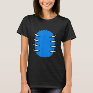 Halloween Costume Funny Blue Tiger Diy Group Match T-Shirt