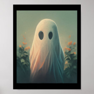 Halloween Costume Ghost In The Forest Gothic Poster