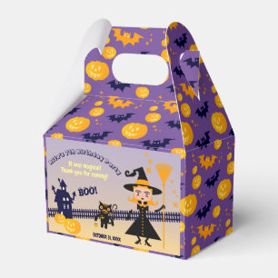 Halloween Costume Girl Witch Birthday Party Favor Box