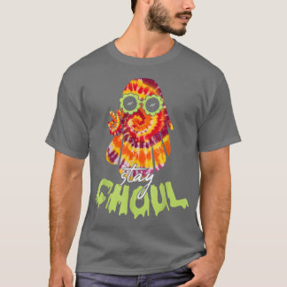 Halloween Costume Groovy Ghost Stay Ghoul Tie Dye  T-Shirt