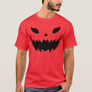 Halloween Costume Jack O' Lantern Pumpkin Face Wom T-Shirt