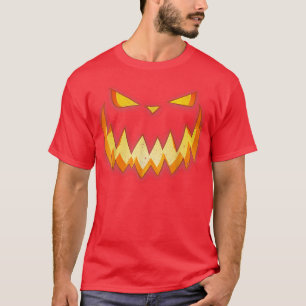 Halloween Costume Jack O' Lantern Pumpkin Face Wom T-Shirt