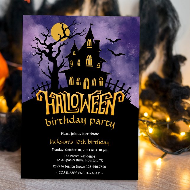 Halloween Costume Kids Birthday Invitation (Creator Uploaded)