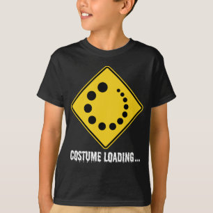 Halloween Costume Loading Yellow Road Sign T-Shirt