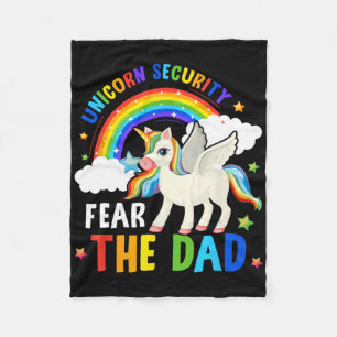 Halloween Costume Men Unicorn Security Fear The Da Fleece Blanket