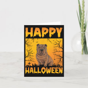Halloween Costume Men Women Kids Funny Shar Pei Do Card