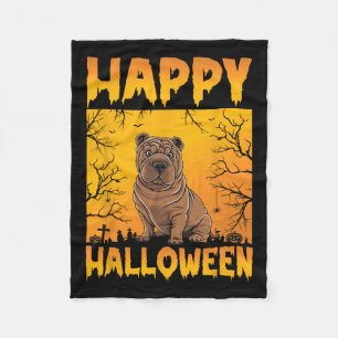 Halloween Costume Men Women Kids Funny Shar Pei Do Fleece Blanket