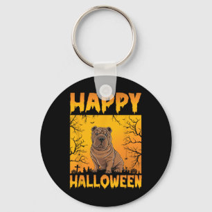 Halloween Costume Men Women Kids Funny Shar Pei Do Keychain