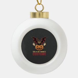 Halloween Costume Monster Pumpkin Gothic Vector De Ceramic Ball Christmas Ornament